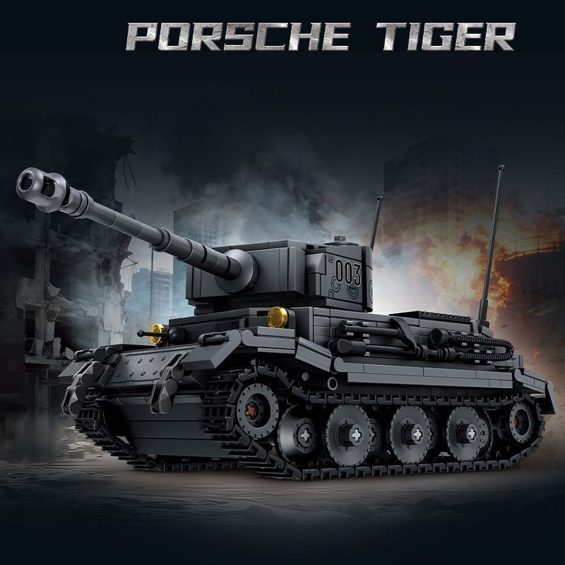 Lego Compatible Military Tank - Set di 712 Pezzi di Blocchi