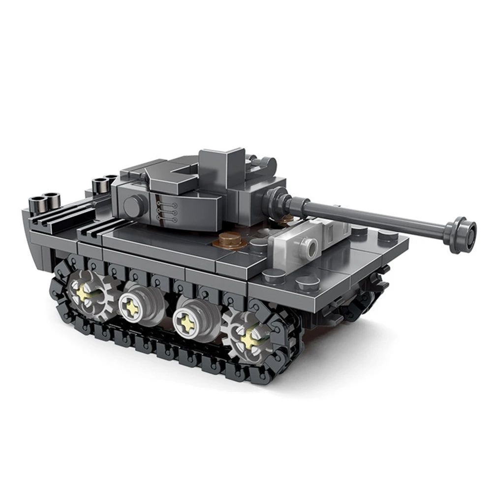 Lego Compatible Military Tank - Modello Fai-da-Te del Carro Armato Pesante